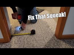 how to repair a squeaky floor in