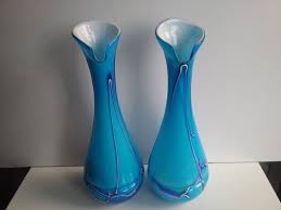 Vintage Murano Glass Vases 1950s Set