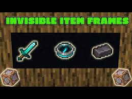 minecraft bedrock invisible item frames