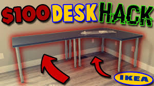 The ikea website uses cookies, which make the site simpler to use. 100 Ikea Desk Hack Unboxing Build Linnmon L Shaped Corner Desk Youtube