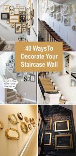 40 ways to decorate your staircase wall