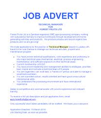 02 03 2018 Job Advert Technical Manager Ad Dicts Ads