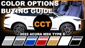 2022 acura mdx type s color options