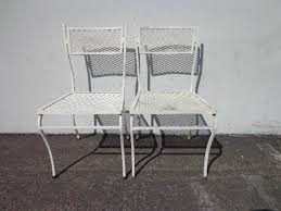 Patio Chairs Pair Rus Woodard Metal