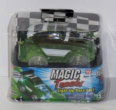 Magic Tracks Light Up Race Car Green Slickster Orange