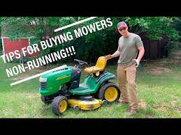 used john deere riding lawn mower