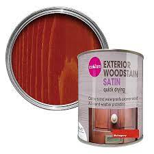 The best stain for a mahogany deck is one that deeply penetrates the wood's surface. Colours Mahogany Satin Doors Windows Wood Stain 750ml Diy At B Q