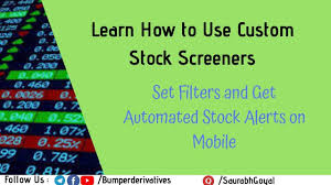 Custom Stock Screener For Automated Stock Alerts Chartink