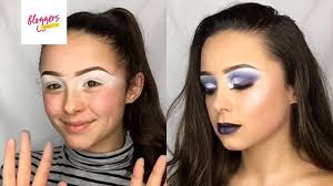blue dress makeup inspiration