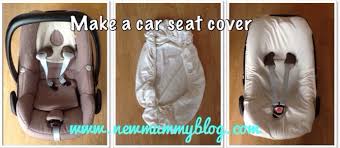 Tutorial Make A Baby Car Seat Cover