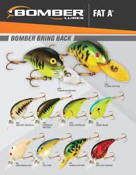 2018 Bomber Fat A Color Chart Fishing Lure Color Charts