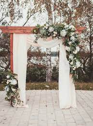 premium photo wedding arch decorated