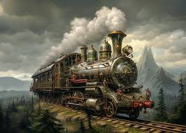 steam train by kees van den burg on