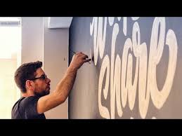 Lettering Wall Mural My Process