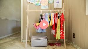 simple rack for dress up clothes