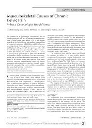 chronic pelvic pain what a gynecologist
