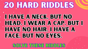 20 hard tricky riddles part 1