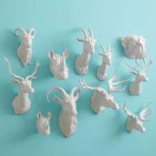 Ceramic Animal Heads Ceramic Wall Art