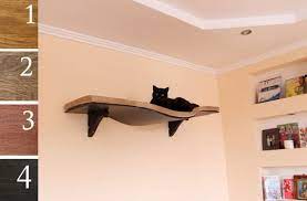 Wall Mounted Cat Shelf Cat Bed Set Cat