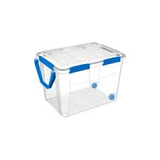 105 7 qt storage tote with wheels
