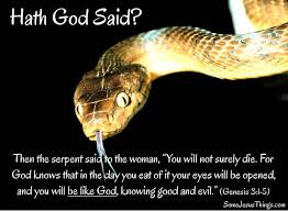 Image result for the serpent is satan