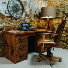 The desk features a construction of sustainable hardwood and has a clear coat finish to help guard against mars and scratches from normal use. Plank Desk Dressing Table Chunky Wood Desk Curiosity Interiors