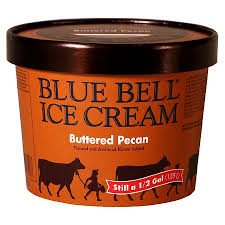 blue bell ice cream ered pecan