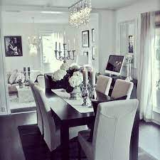 black and white dining room design