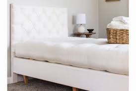Organic Upholstered Platform Bed With