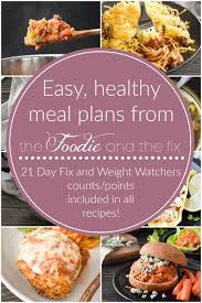 healthy 21 day fix meal plans weight