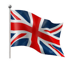 flying british flag elemental design