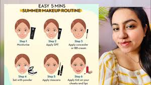 easy 5 mins summer makeup routine