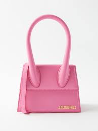 pink chiquito um leather handbag