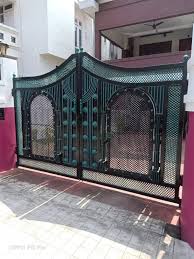 modern iron gate design for house black