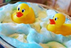 Taste, and stir in sugar to your liking. Blue Baby Shower Punch With Rubber Ducks Tidymom