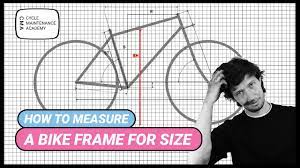 how to mere a bike frame for size