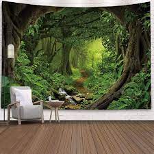 Multifunction Forest Path Print Wall