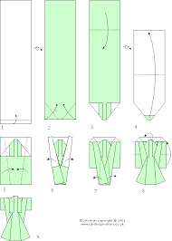 Kimono Folding Chart Origami Diagrams Paper Crafts