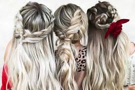 A thick braid is weaved from one ear and pulled over. 48 Easy Braided Hairstyles Glorious Long Hair Ideas