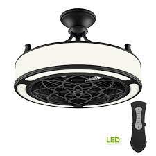 led indoor outdoor black ceiling fan