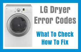 Pdf document tagged with tromm lg washer manual. Lg Dryer Error Fault Codes What To Check How To Fix