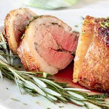 lamb loin grilled or roasted to