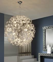Ball Pendant Light With Curly Ribbons