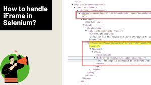 how to handle iframe in selenium