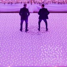 white led starlit dance floor hire bath