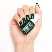 lush grove dark green nail polish essie