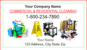 Cleaning Service Business Cards Designsnprint