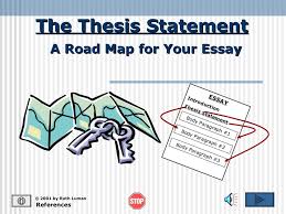 Ways of Constructing Thesis Statements  The List  Essay Map  