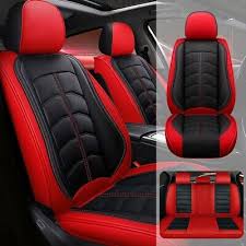 Car 5 Seat Covers Faux Leather Front