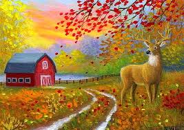 HD deer in autumn landscape wallpapers | Peakpx